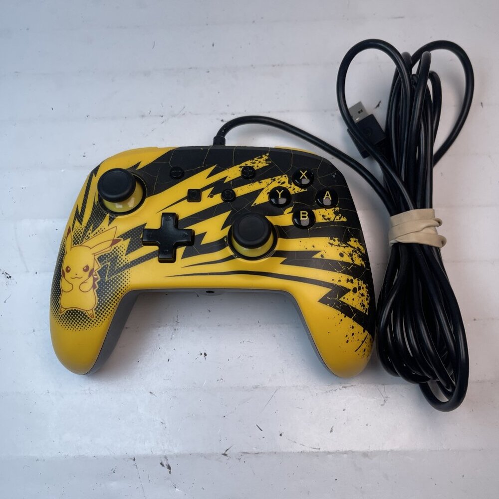 Nintendo Switch Pokémon Pikachu Power A Black & Yellow Wired Controller Tested